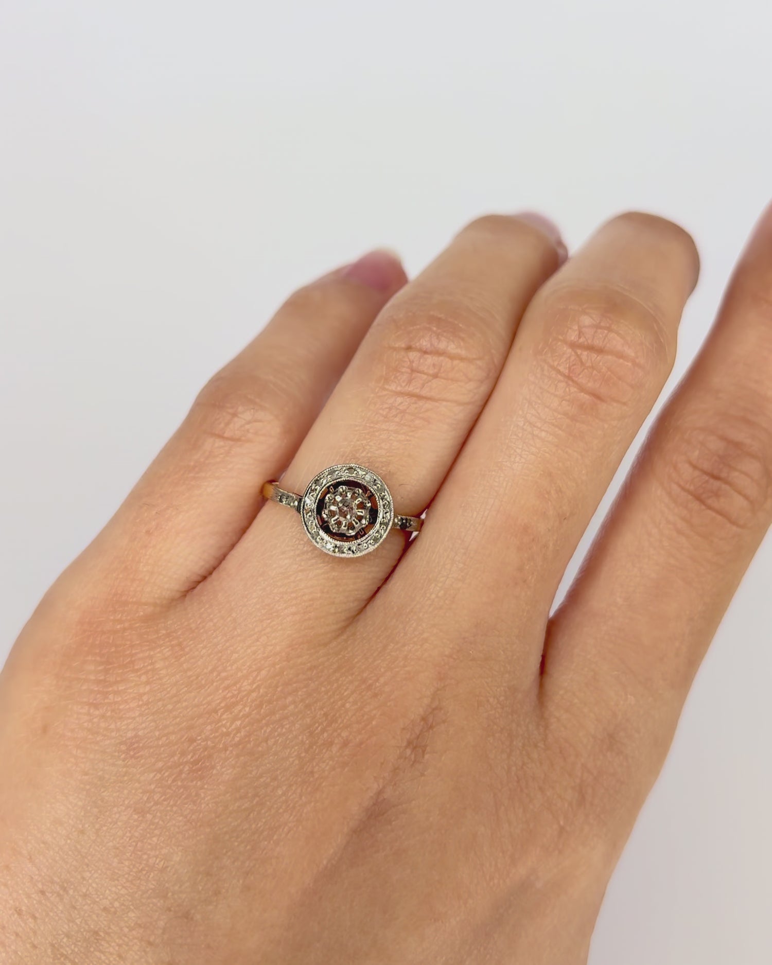 Bague Art Déco 21 Diamants "Sophia"