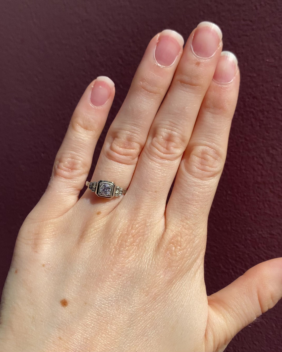 Bague Art-Déco Diamants "Thalya"