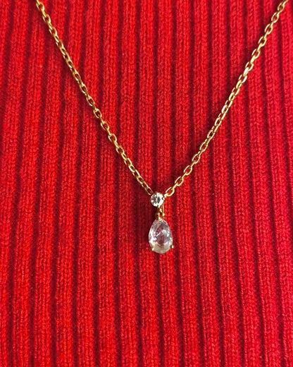 Collier Aigue-Marine &amp; Diamant "Alice"