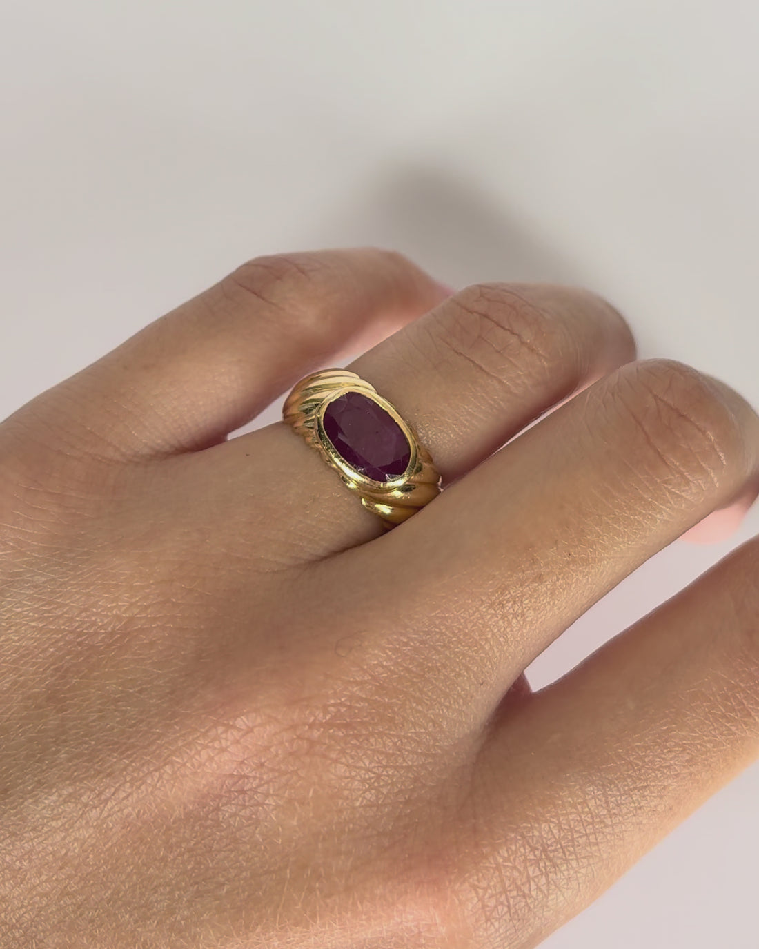 Bague Jonc Rubis 1.54 ct "Gaia"