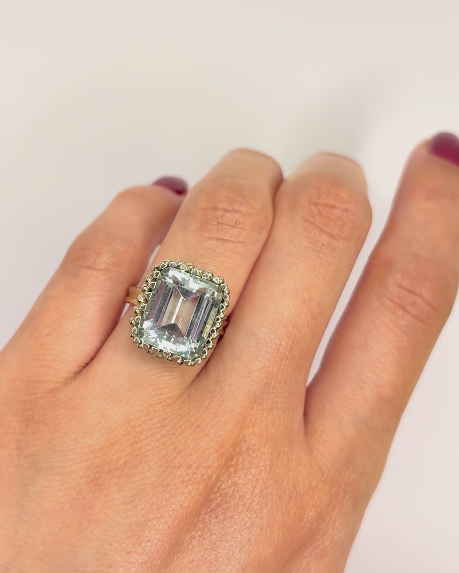 Anillo Cóctel Aguamarina 4.50 quilates "Bérylla"