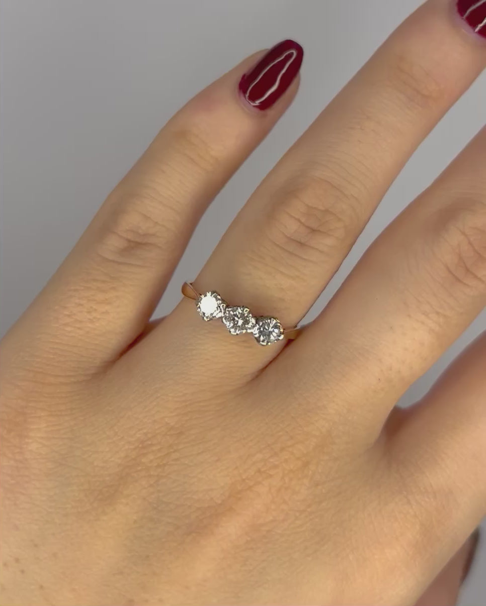 0.45 Carat Diamond Trilogy Ring "Maëlia"