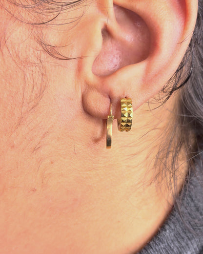 Créoles Or Jaune "Cora"