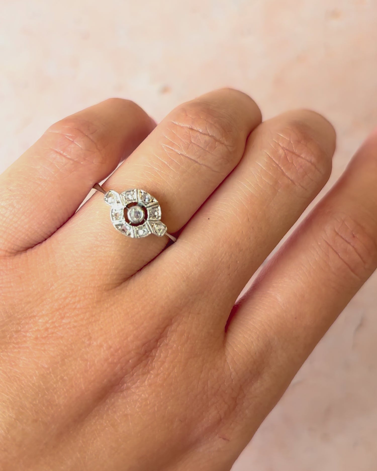 Bague Art-Déco Diamants "Virgile"