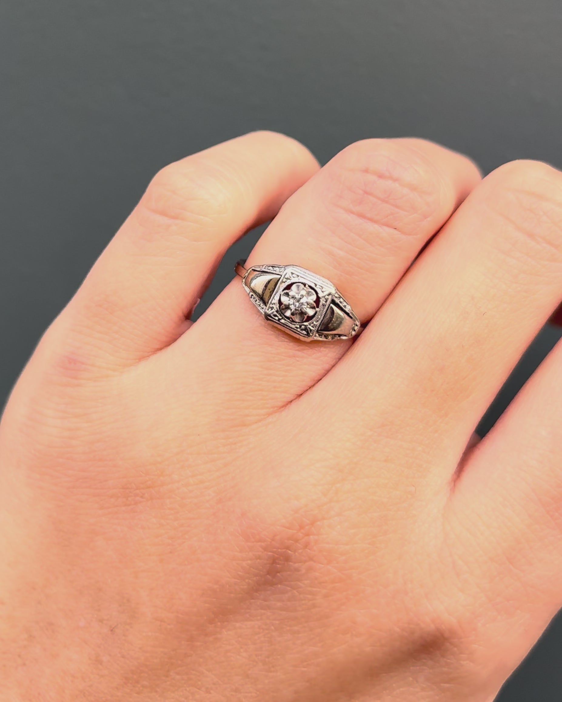 Bague Art Déco Diamant "Georgette"