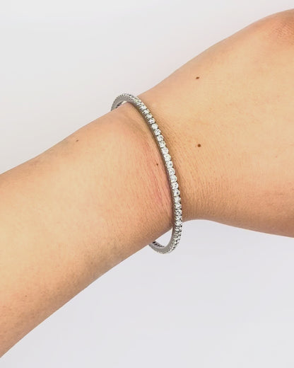 Rivière Bangle Bracelet Diamonds 5.60 Carats "Tristan"