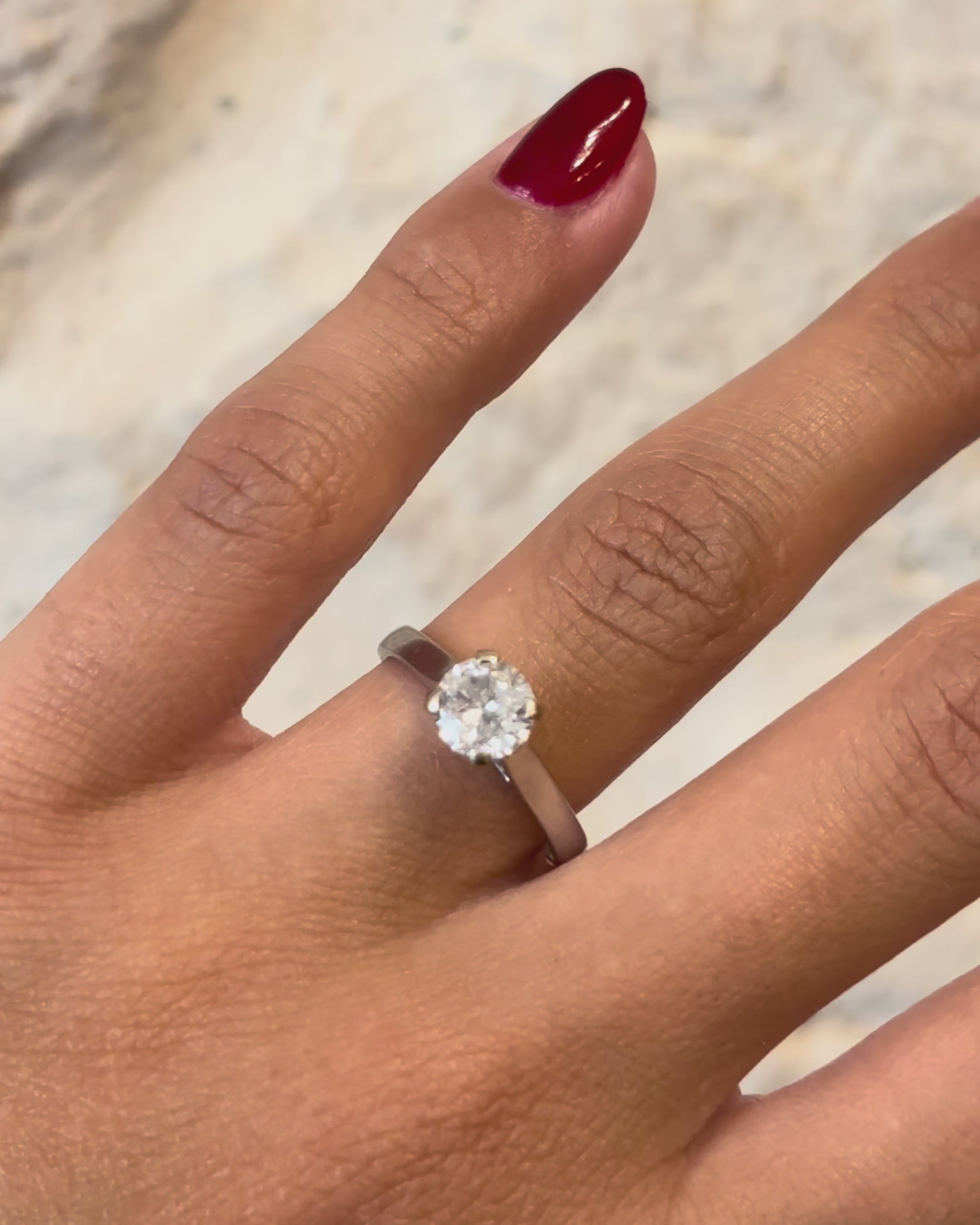 Anillo solitario diamante 1 quilate "Alma"