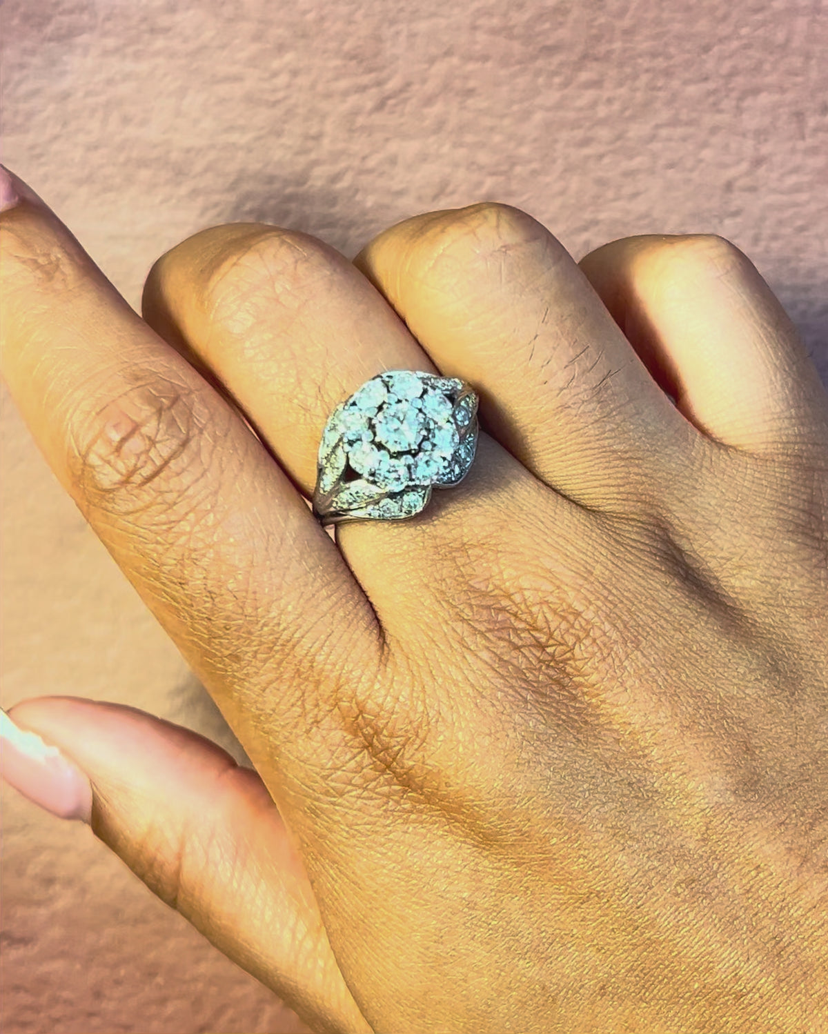 Bague Marguerite Art-Déco Diamants "Christelle"