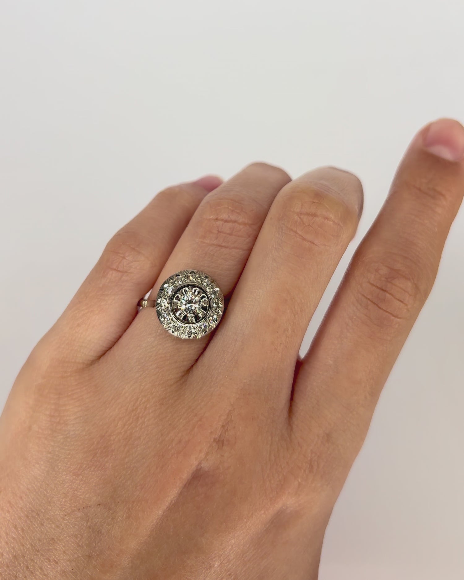 Art Deco Diamond Ring 0.54 carat 3g "Conny"