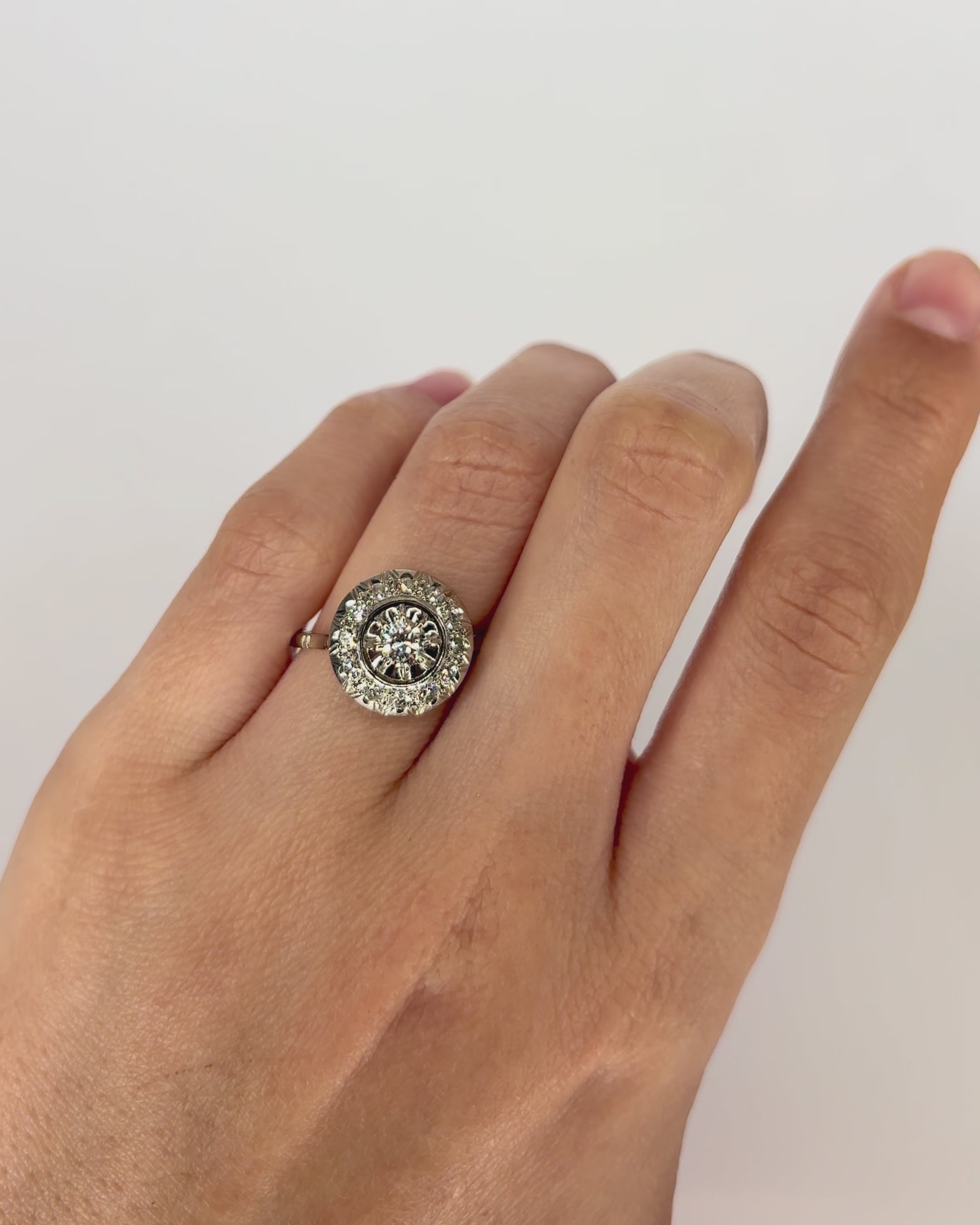 Bague Art Déco Diamants 0.54 carat 3g "Conny"