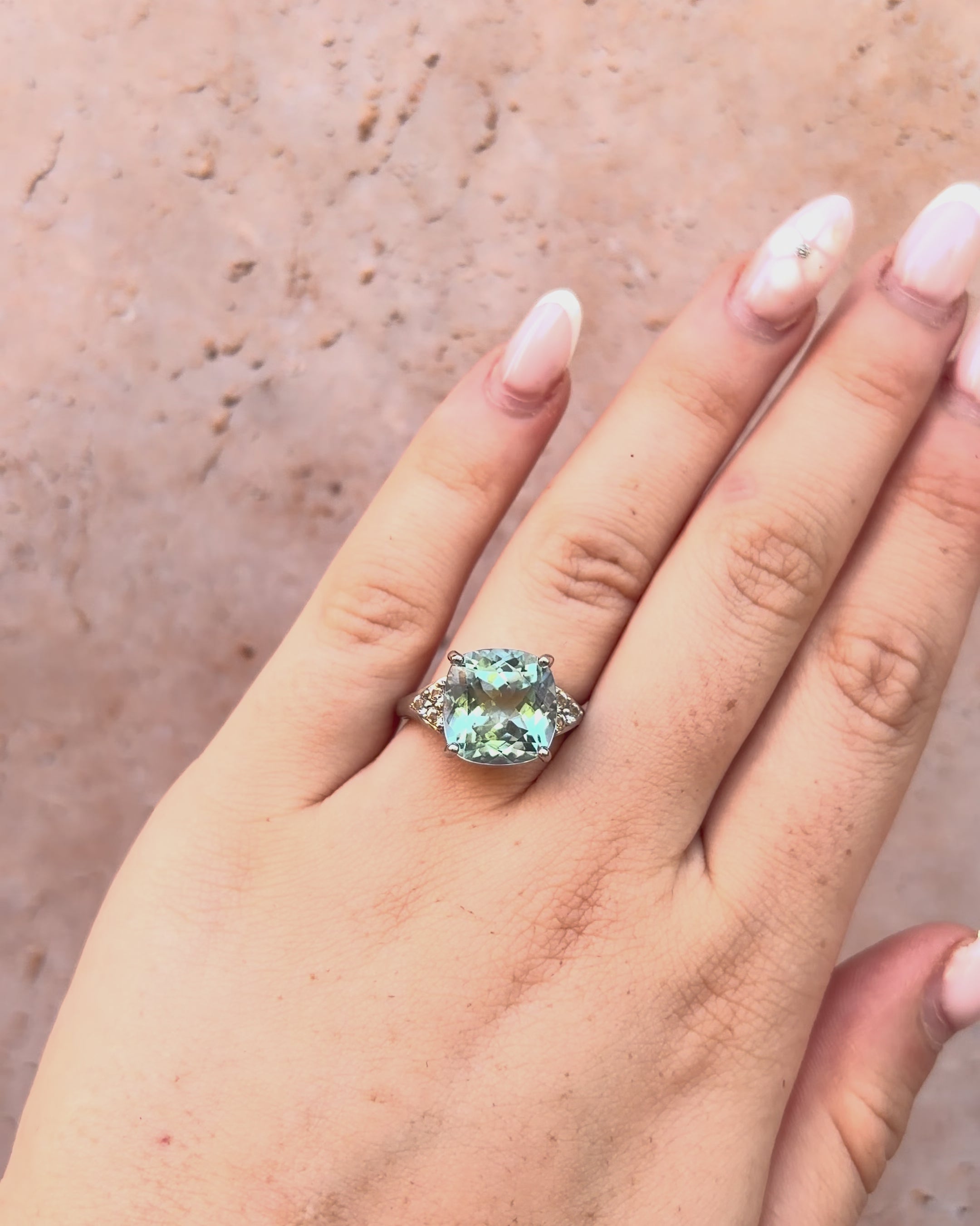 Trilogy Topaz Ring 9.74 Carats "Florence"