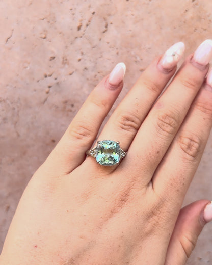 Trilogy Topaz Ring 9.74 Carats "Florence"
