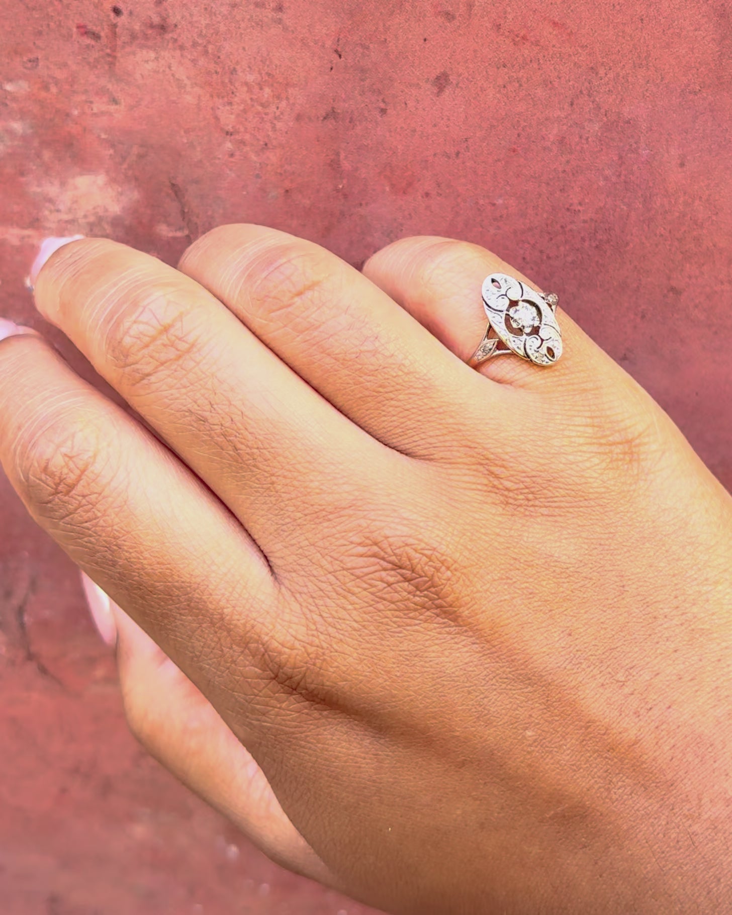 Bague Art-Déco Diamants "Vivianne"