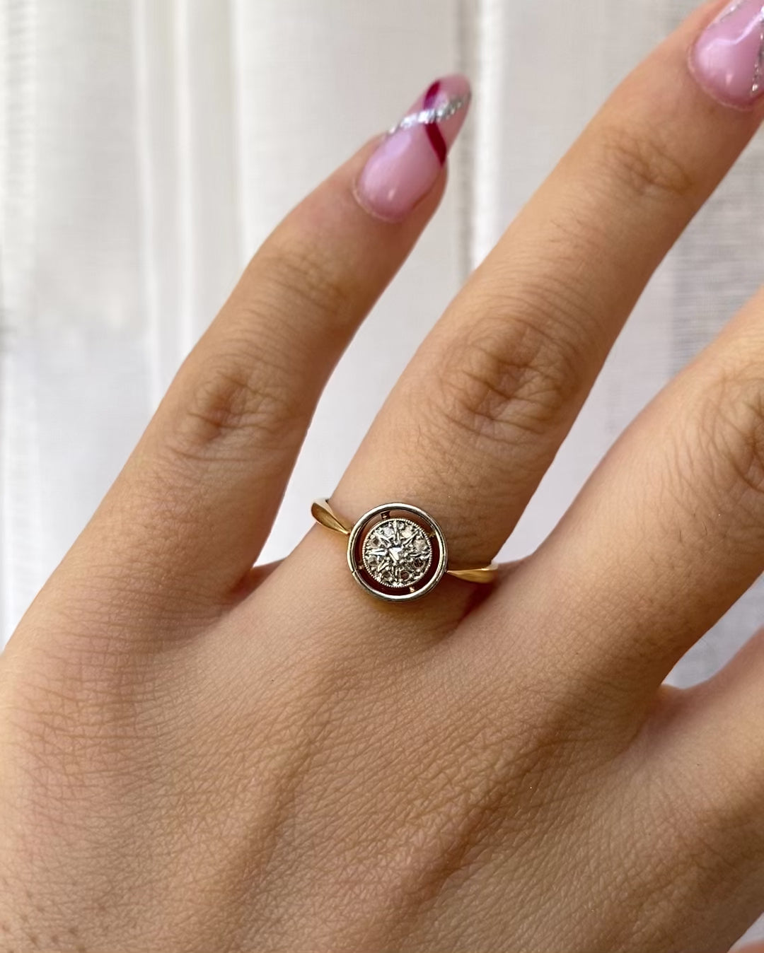 Bague Vintage 8 Diamants &quot;Lianne&quot;