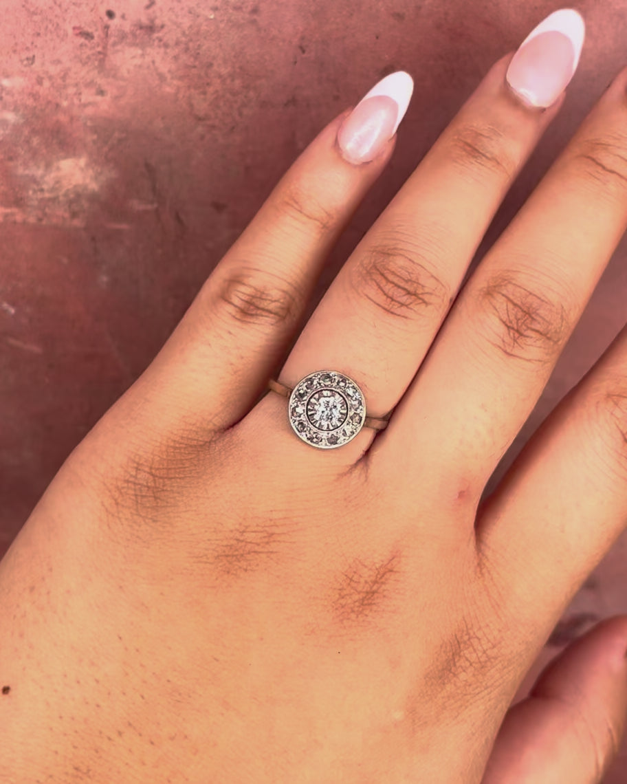 Anillo Art Déco Diamantes 0,29 quilates "Mylèna"