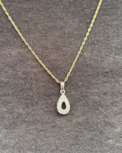 Colgante Gota 10 Diamantes &quot;Azéa&quot;