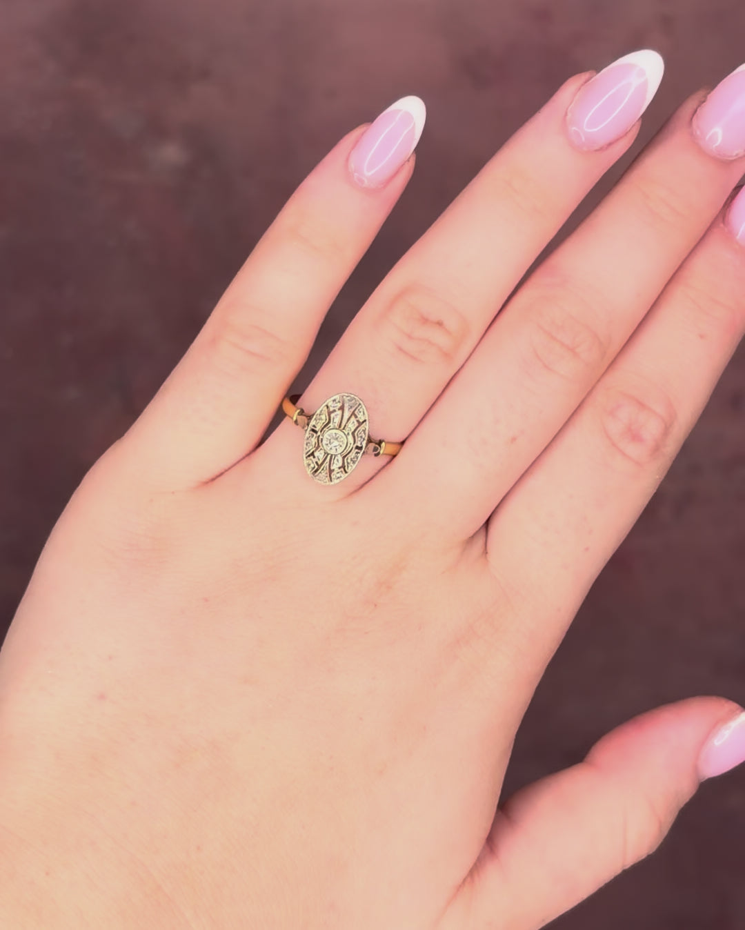 Art Deco Marquise Diamond Ring "Maélane"