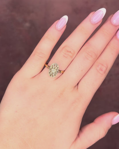 Art Deco Marquise Diamond Ring "Maélane"