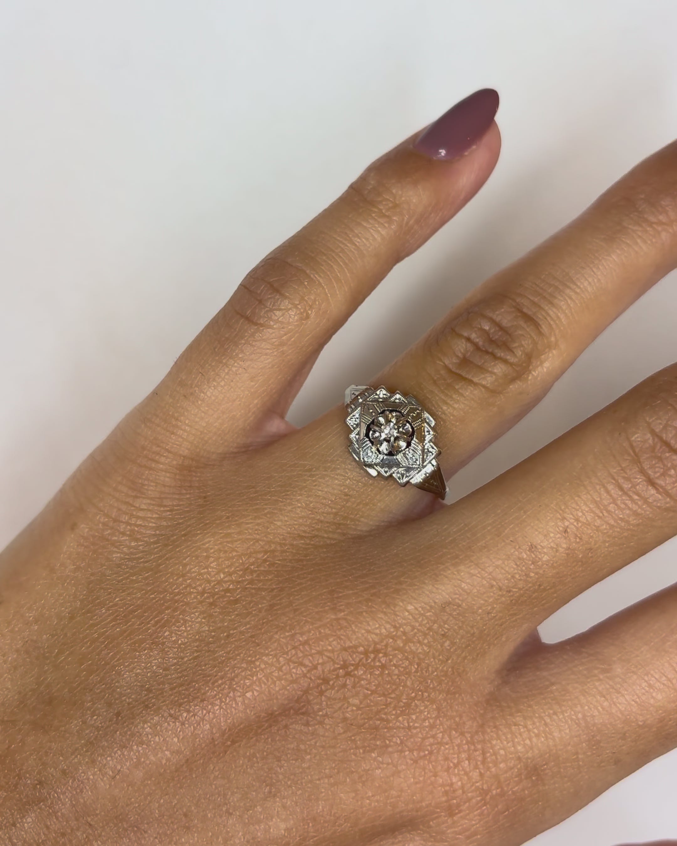 Art Deco Diamond Ring "Megan"