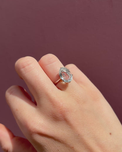 Bague Cocktail Aigue-Marine 6 carats &quot;Lola&quot;