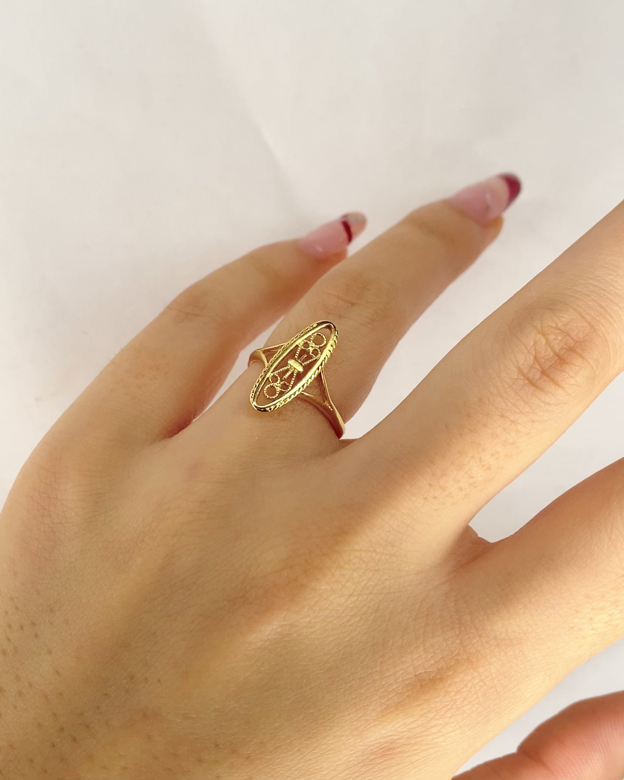 Bague Marquise Or Jaune &quot;Chiara&quot;