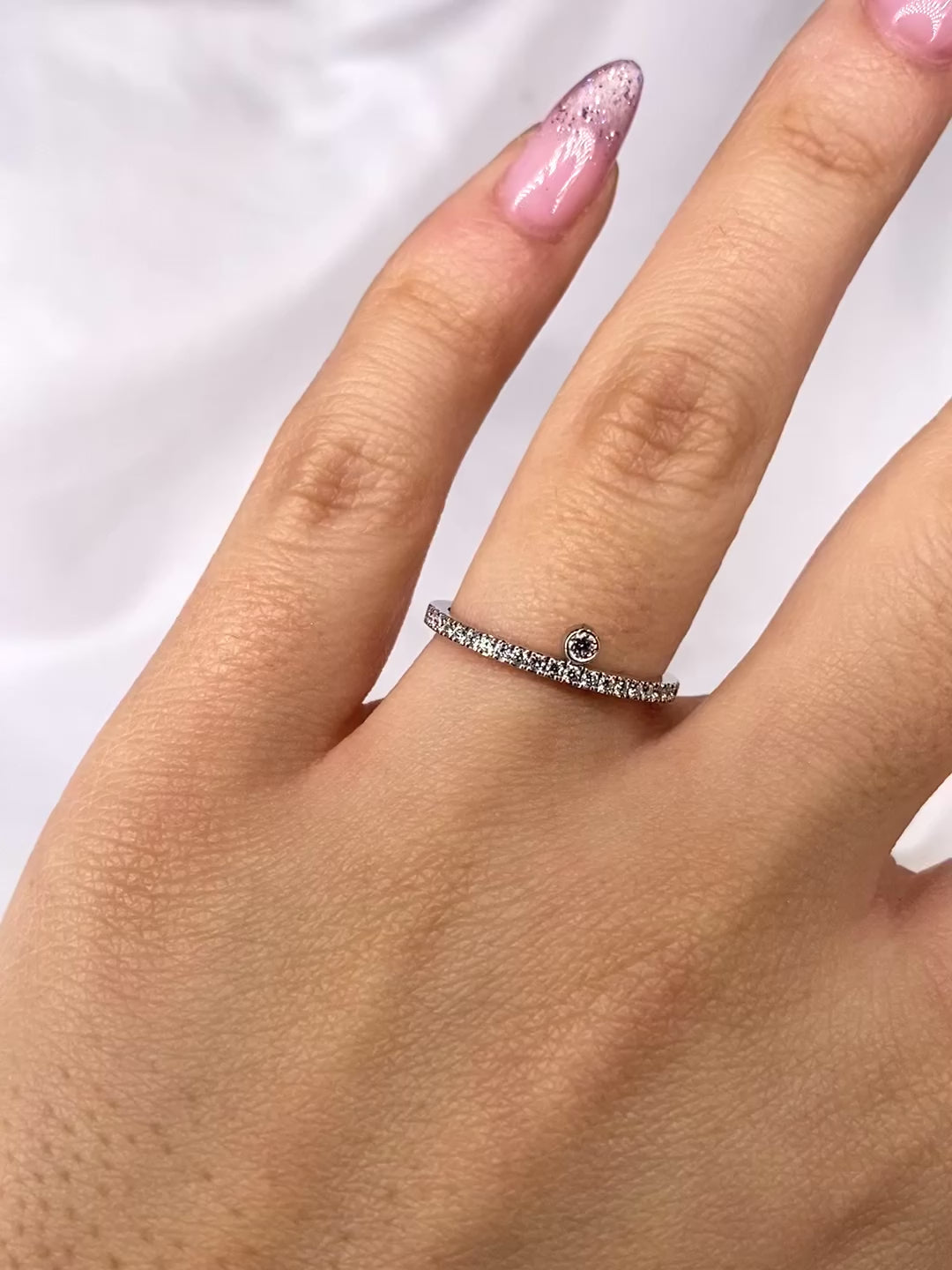 Diamond Half-Eternity Ring "Melissa"