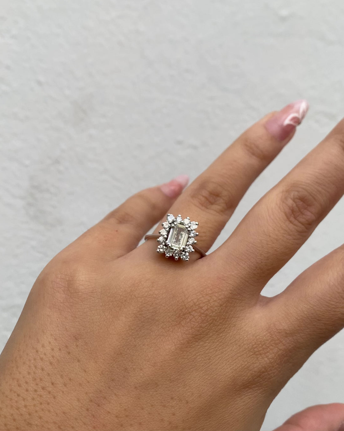 Bague Marguerite Diamants 1.23 carat &quot;Josiane&quot;