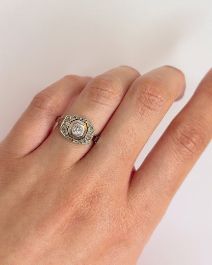 Art Deco Diamond Ring "Gloria"