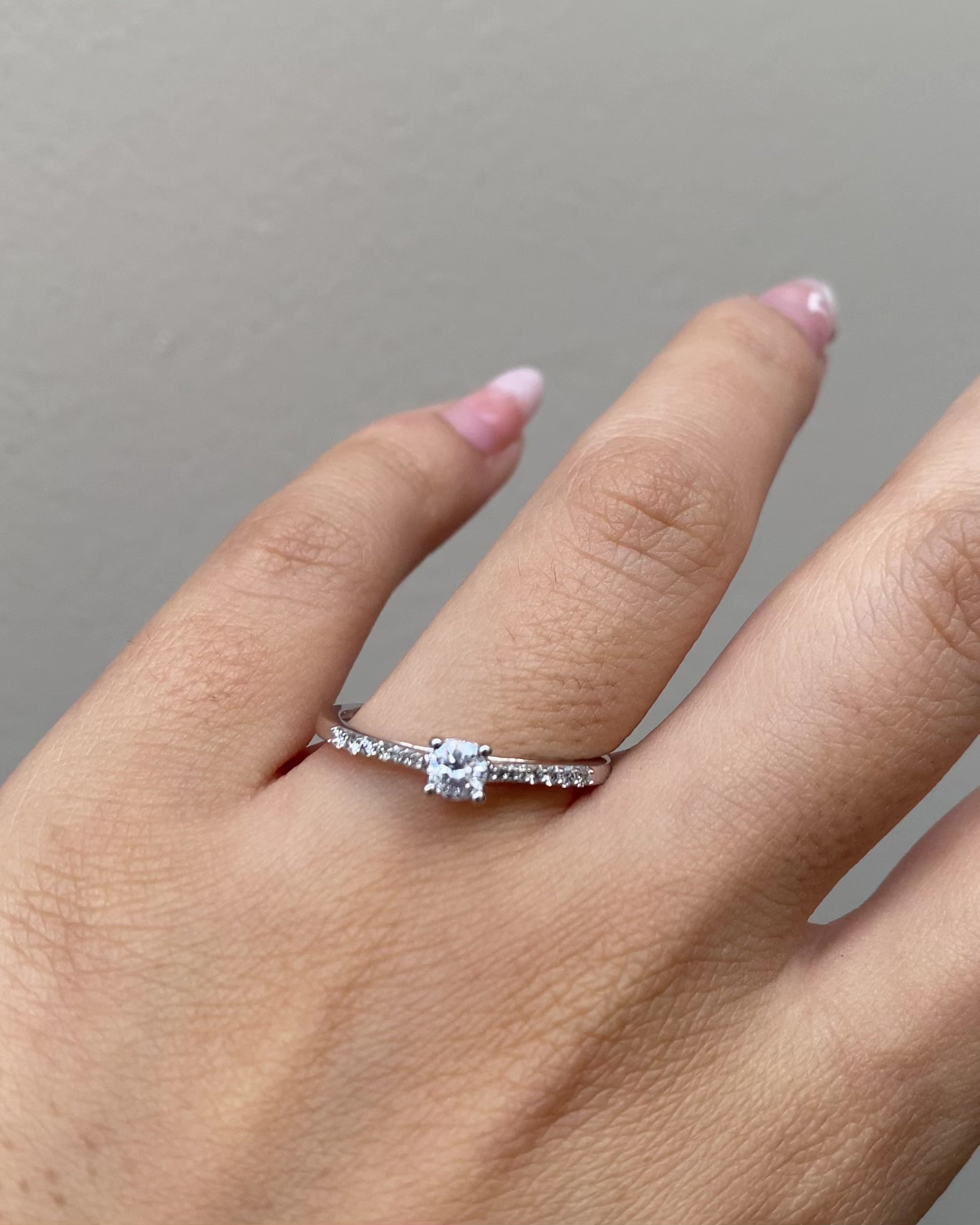 Bague Solitaire Diamants &quot;Amelie&quot;