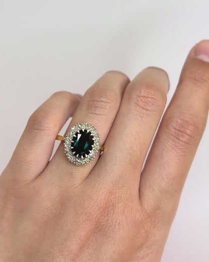 Anillo Marguerite Zafiro 2.90 quilates y Diamantes "Ninon"