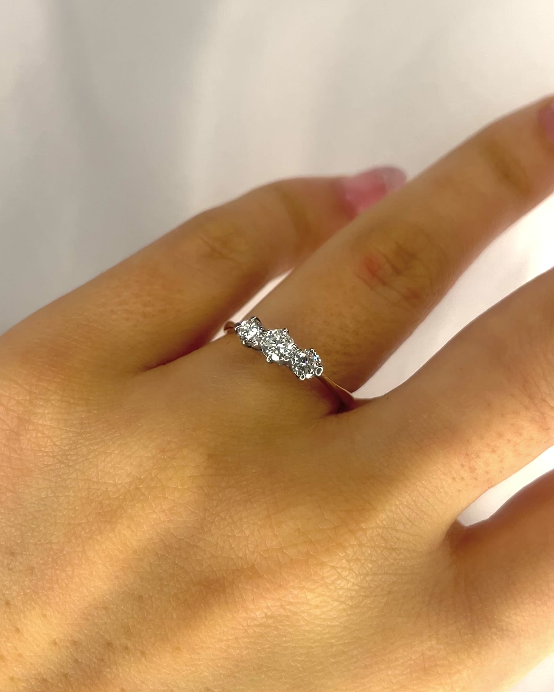 Bague Trilogie Diamants 0.53 carat "Carolina"