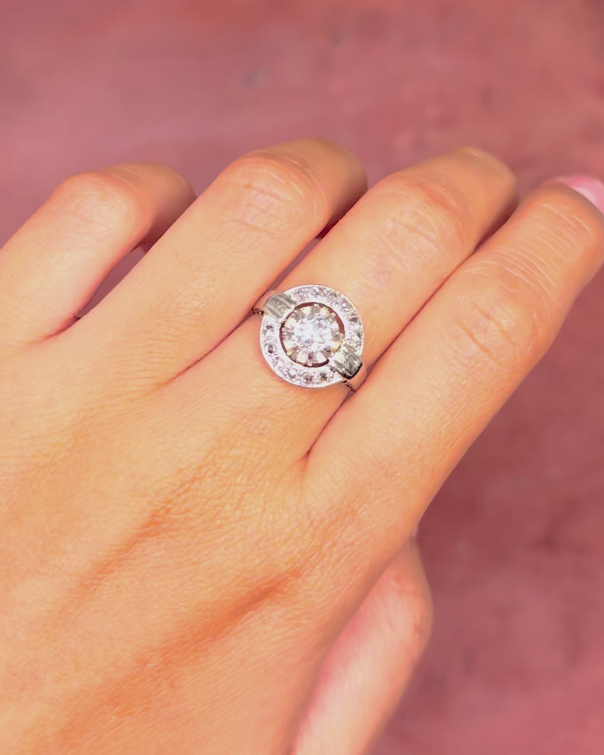 Art Deco Diamond Ring 0.84 carat 4.74g "Annie"