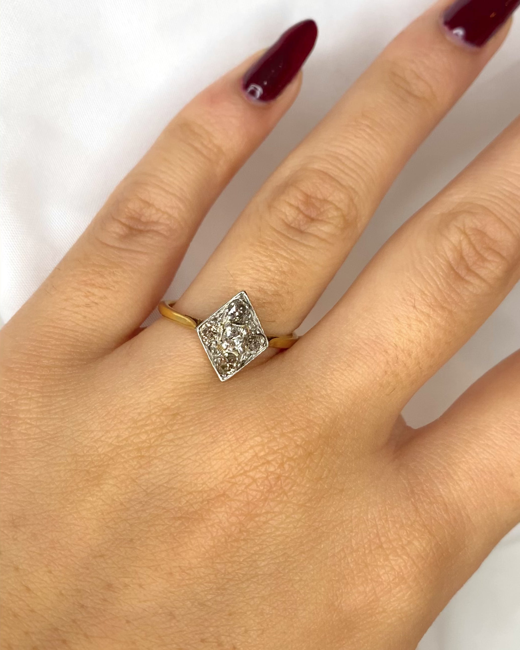 Bague Art Déco Diamants 0.50 carat "Élora"