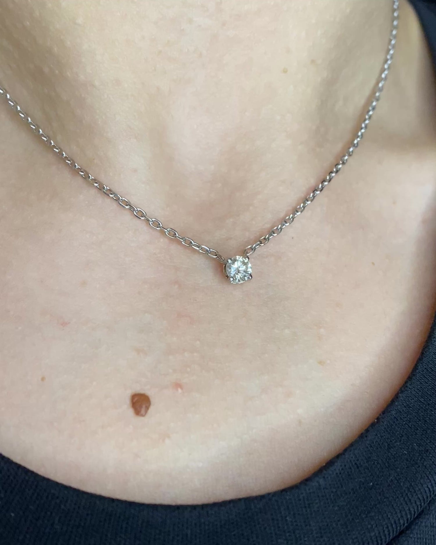 Collier Diamant 0.36 carat &amp; or 4.39 g &quot;Maïwenn&quot;