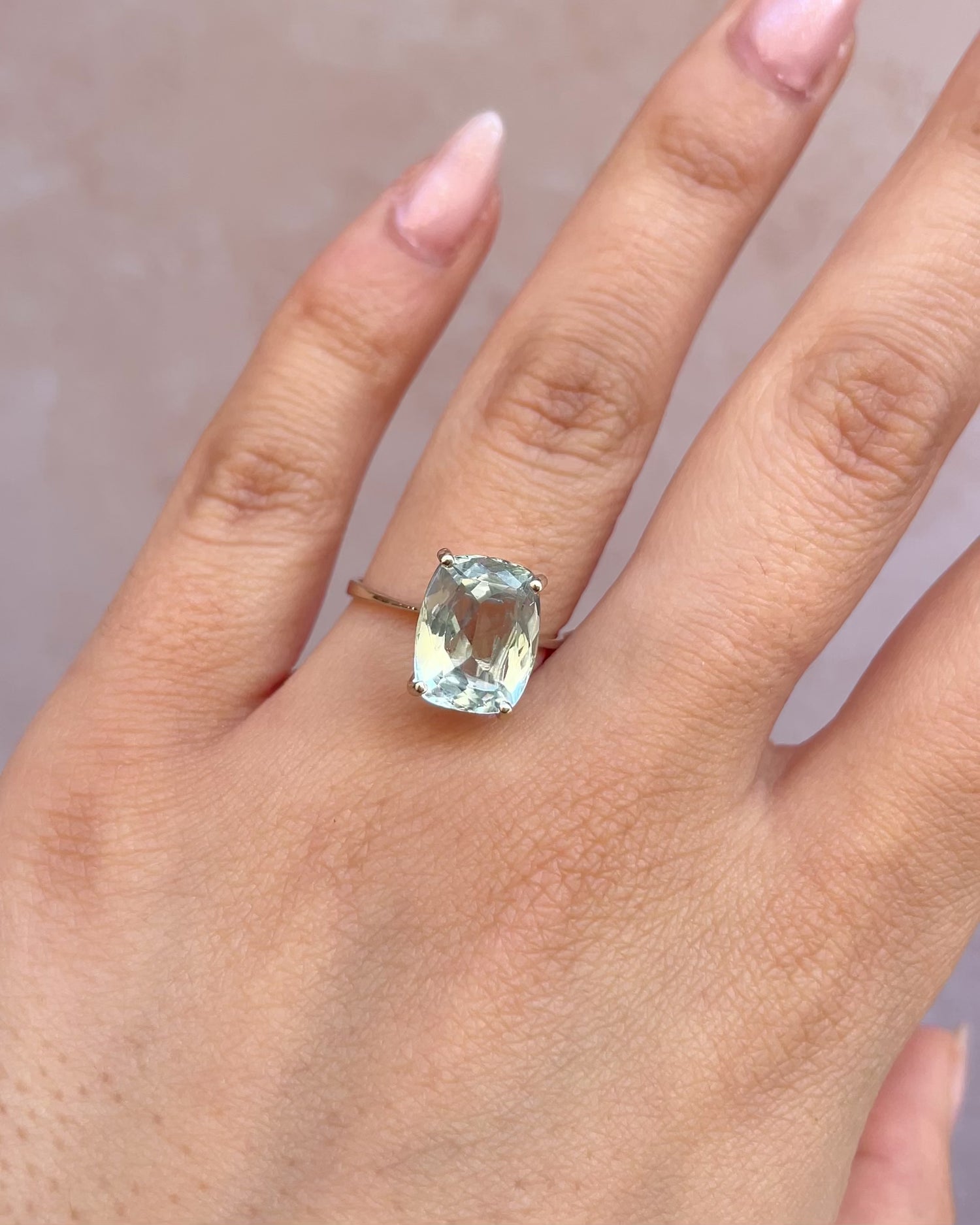 Bague Cocktail Aigue-Marine 3.65 carats "Stephanie"