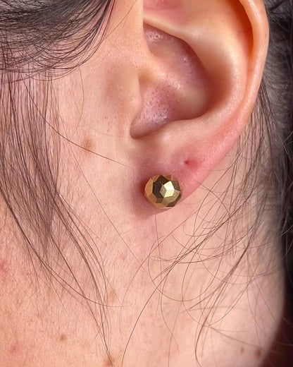 Yellow Gold Stud Earrings "Diane"