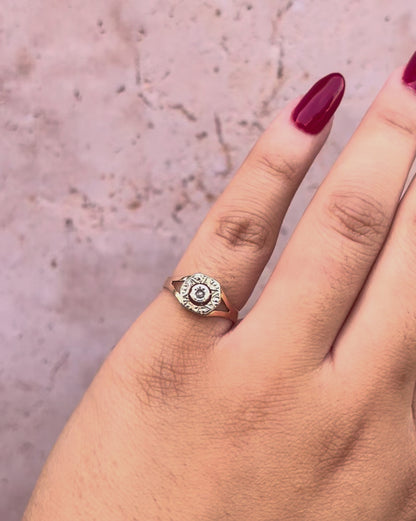 Bague Art-Déco Diamant "Louise"