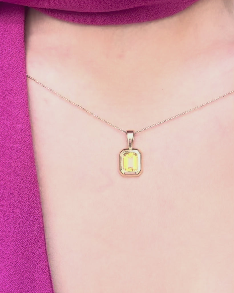 Pendentif Citrine 2.20 carats "Paola"