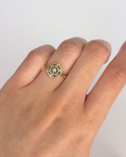 Bague Art-Déco Diamant "Jeanne"