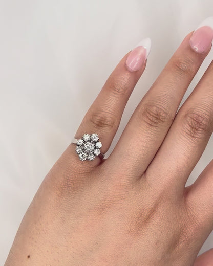 Bague Marguerite Diamants 1.20 carat "Pascale"