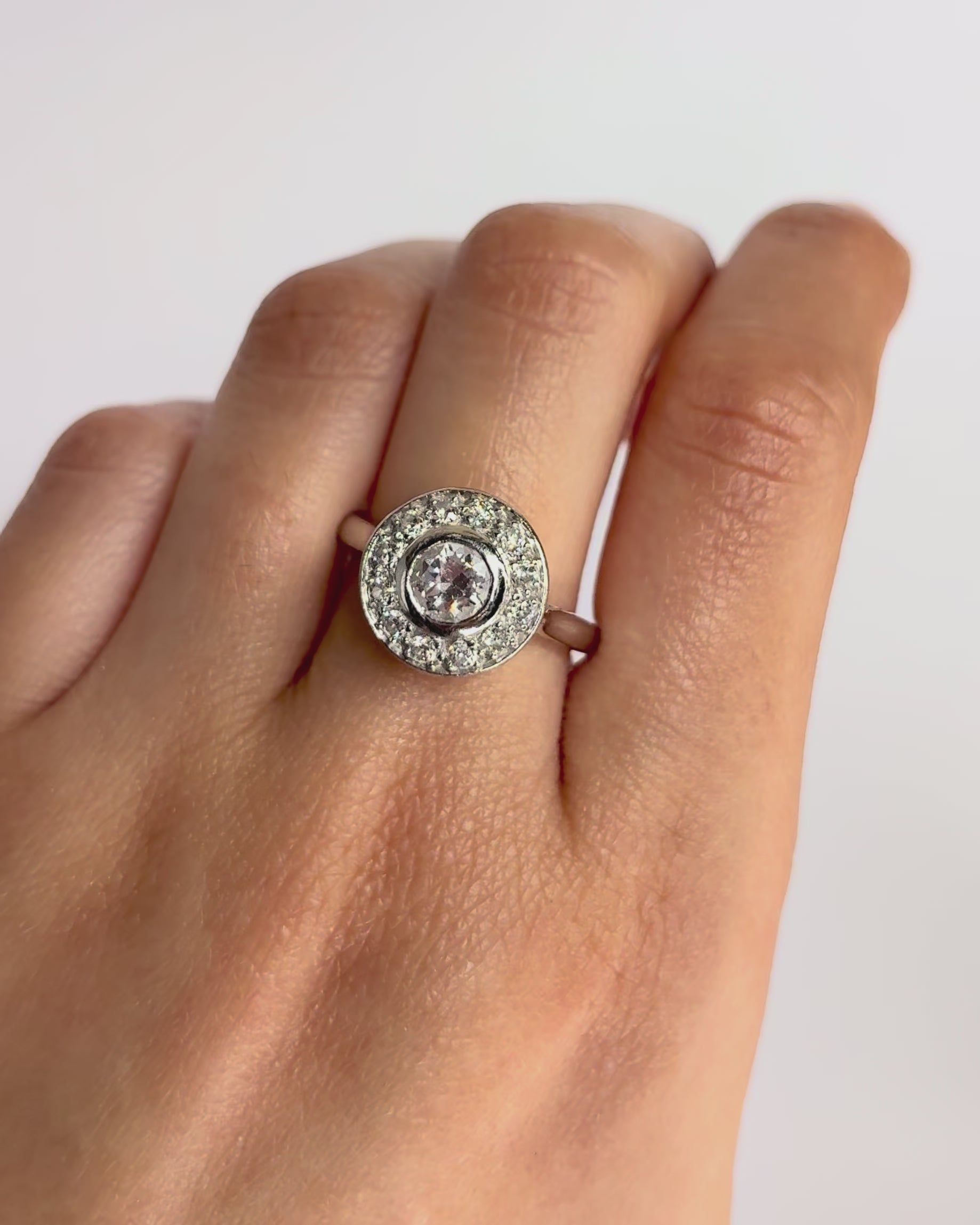 Bague Art-Déco Diamants 1.28 carat "Molly"