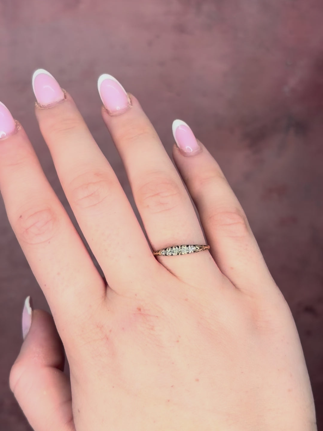 Anillo Riviere de Diamantes "Adrienne"