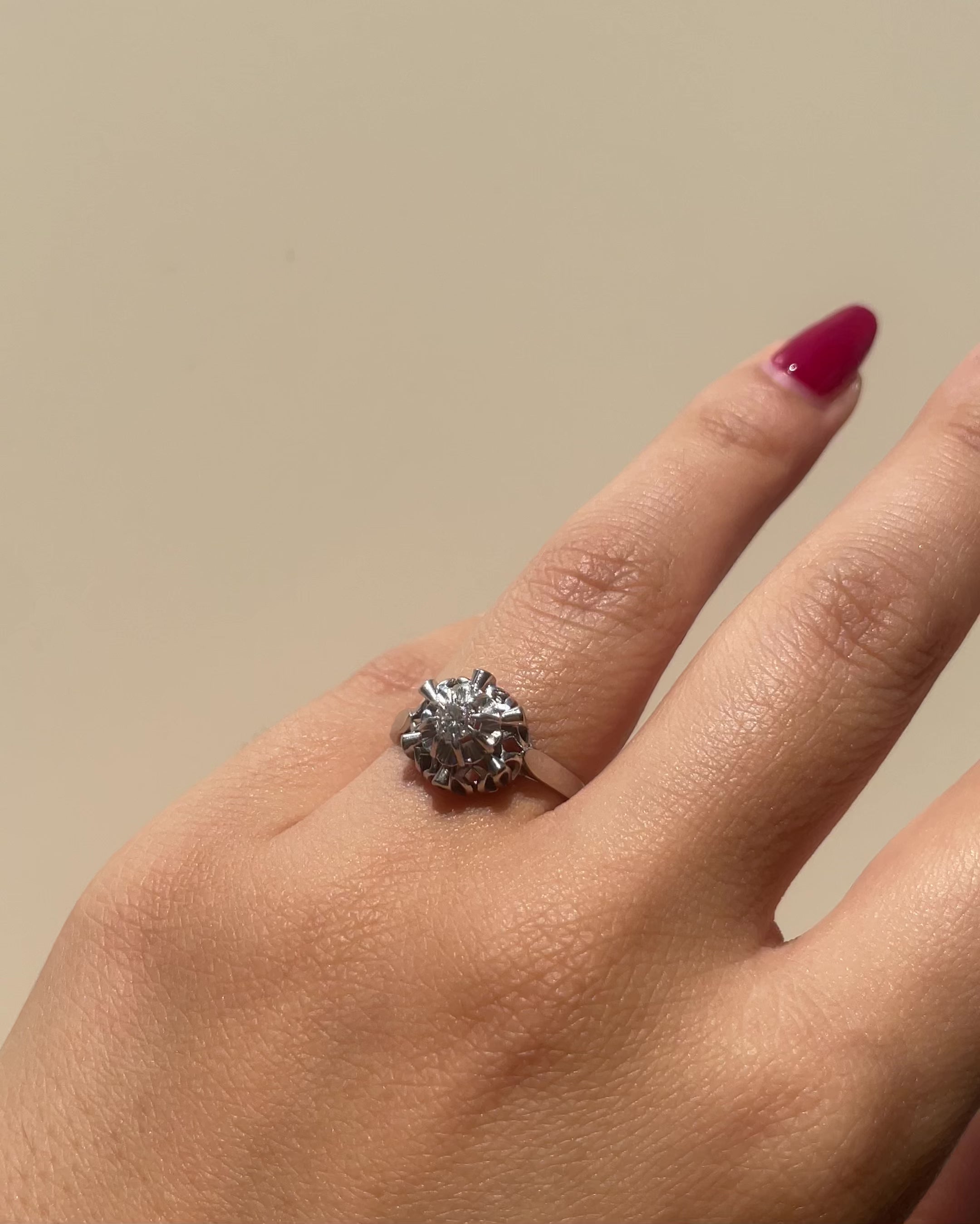 Bague Art-Déco Diamant 0.15 carat &quot;Celinie&quot;