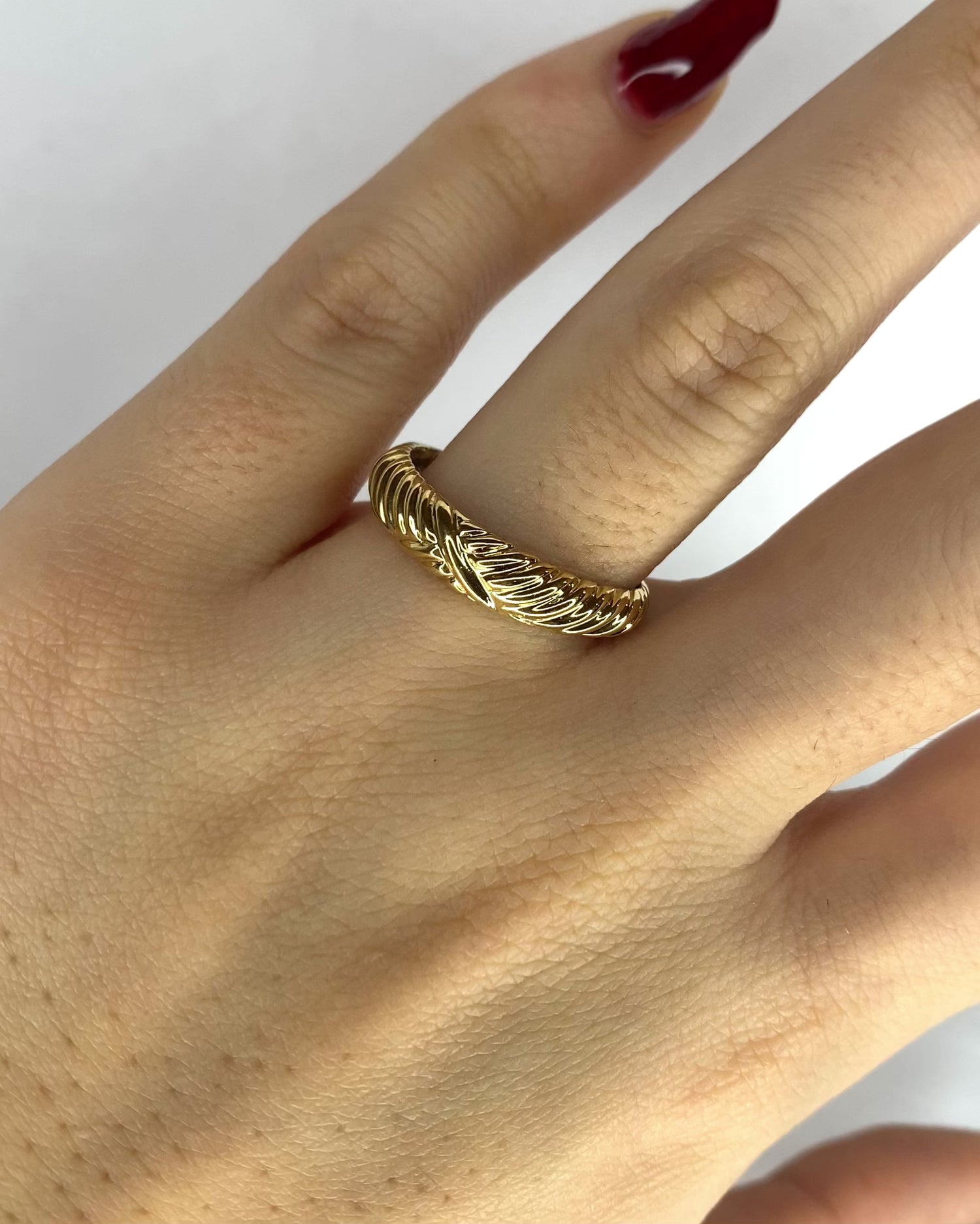 Bague Jonc Or Jaune 18 carats &quot;Nicole&quot;