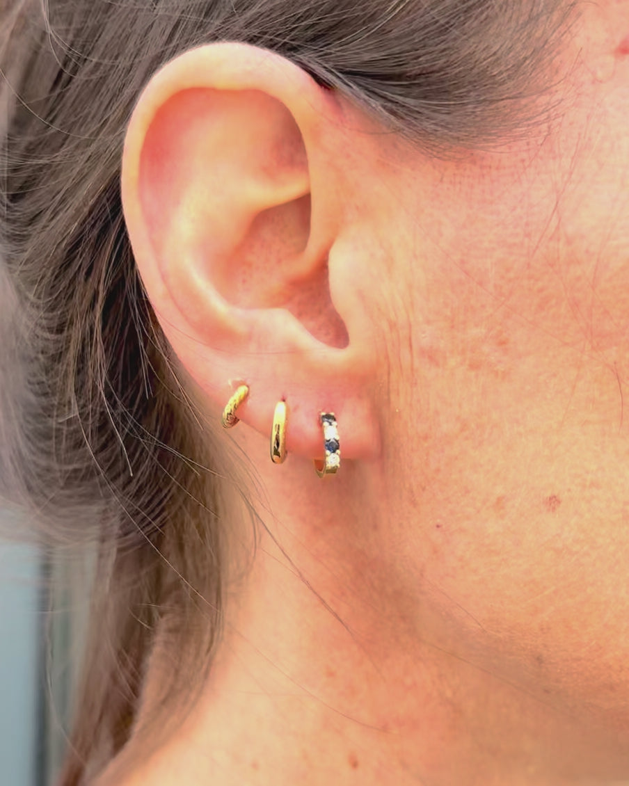 Demi-Aros de zafiros y diamantes "Anastasia"