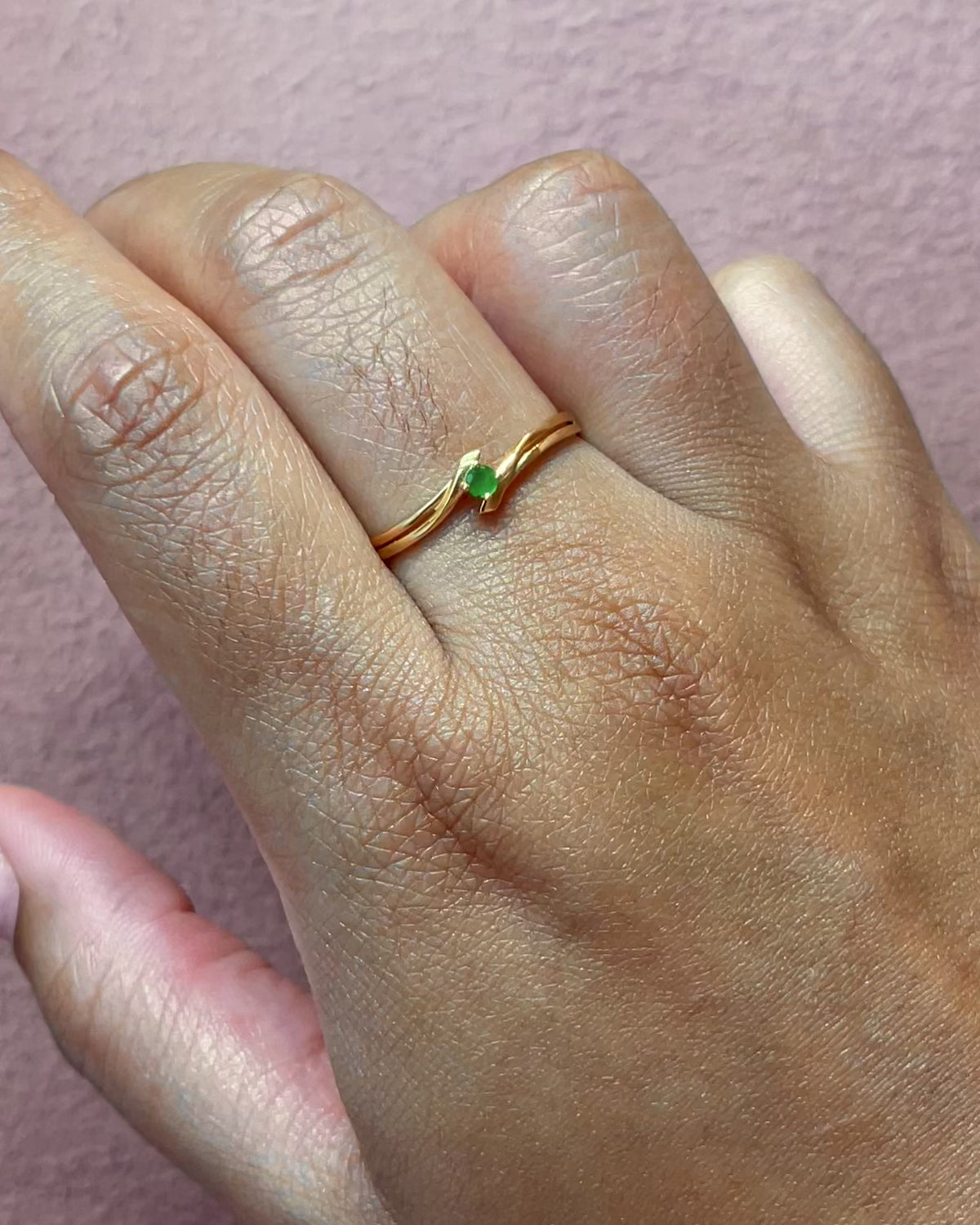 Anillo solitario Esmeralda «Sylvia»