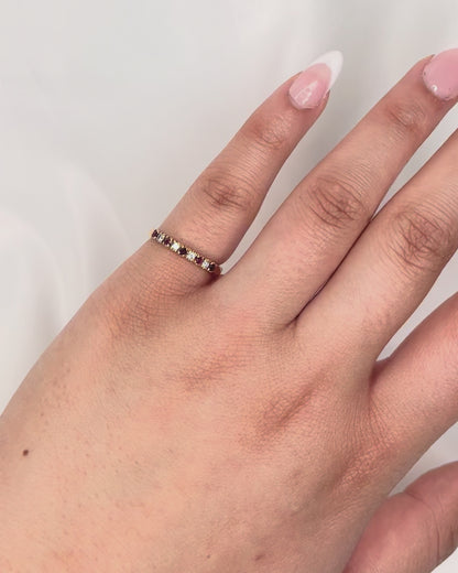Demi Alliance Rubis &amp; Diamants 2.1 mm "Tiphaine"