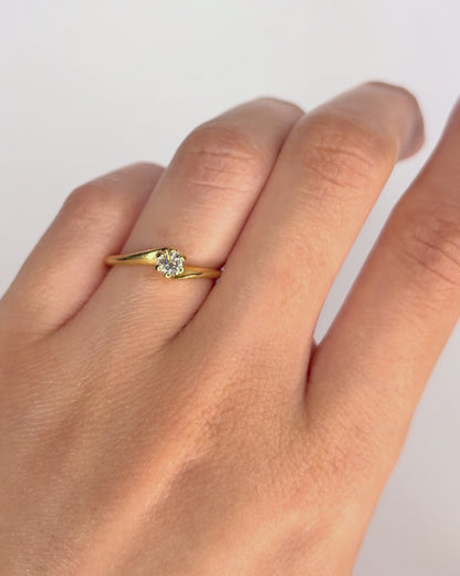 Bague Solitaire Diamant 0.18 carat "Yunna"