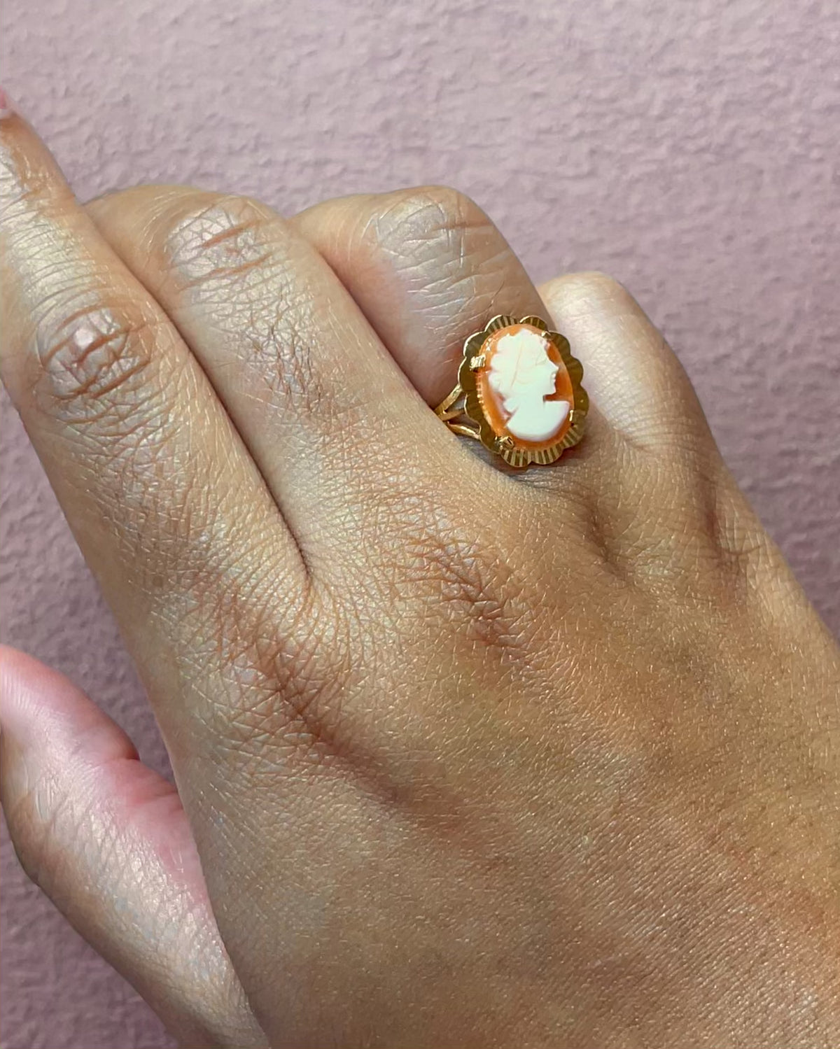 Anillo de cóctel camafeo «Lauriana»