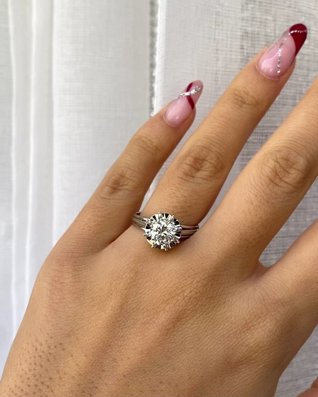 Bague Solitaire Diamant 1.08 carat "Aloïse"
